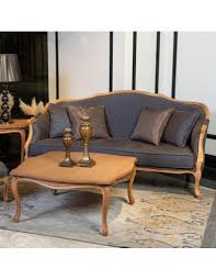 luxury wooden camelback sofa set for