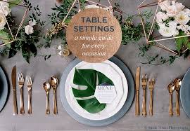 Table Setting Rules A Simple Guide For