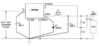 It is based on the example circuit in the lm2596s datasheet. Lm2596 Ic Pinout Circuits Specifications Equivalents