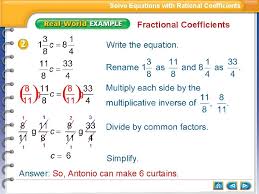 Rational Coefficients Solve Equations
