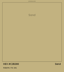 About Sand Color Meaning Codes