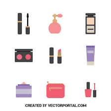 makeup icons pack ai royalty free stock