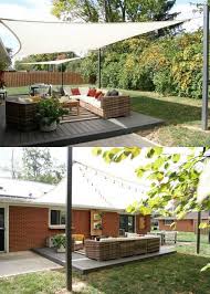 There are eye hooks mounted on the frame of the panels, and the wire cable slides through the hooks, over the top of the panel. 12 Beautiful Shade Structures Patio Cover Ideas A Piece Of Rainbow