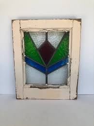 Stain Glass Window Chippy Paint Frame