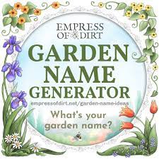 garden name generator what s your