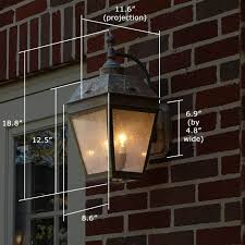 Wide Curved Arm Exterior Wall Light