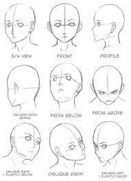 It includes a total of twelve examples with step by step drawing instructions. Anime Face Drawing