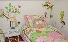 Owl Room Baby Girl Bedding Sets