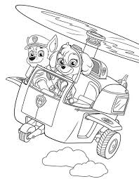 Skye zeigt dem chase, wie man fliegt. Paw Patrol Mighty Pups Coloring Pages Coloring Home