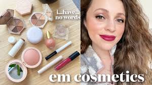 em cosmetics try on and i m kicking