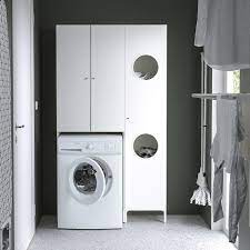 The dryer should be set on low or medium heat. Nysjon Storage Combination For Laundry White Ikea