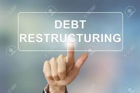 Business Hand Pushing Debt Restructuring Button On Blurred Background Stock  Photo, Picture And Royalty Free Image. Image 41620477.