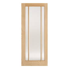 Lincoln Frosted Glass Oak Doors