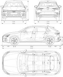Näin kaasua koskeva toimintamatka on jopa 450 kilometriä (wltp). Audi A3 Sportback 30 G Tron 2020 Blueprint Download Free Blueprint For 3d Modeling