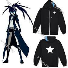 Japan Anime BLACK ROCK SHOOTER Unisex Cosplay Costume Jacket Casual Coat  Hoodie | eBay