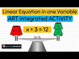 Linear Equation In One Variable Maths