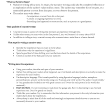  essay example tips on writing narrative great essays at 