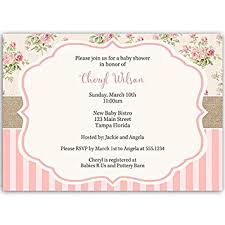 Amazon Com Baby Shower Invitations Girl Floral Pink