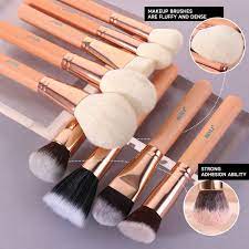 beili beige makeup brush kit set 28pcs