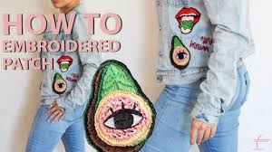 how to hand make an embroidered patch