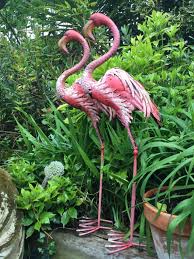 Pink Flamingo Garden Ornament Height