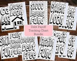 Starter Debt Tracker Chart Bundle Dave Ramsey Debt
