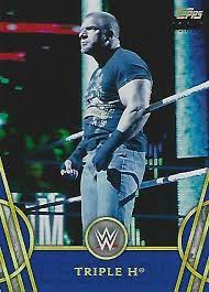 HHH Triple H 2018 Topps Legends of WWE Blue Card #70 19/25 – ASA College:  Florida