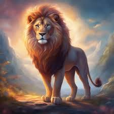 beautiful magical lion wallpaper