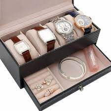 rectangle leather watch box jewelry box