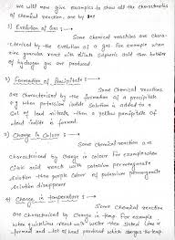 Characteristics Of Chemical Reactions