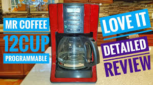 Coffee makers and brewers, bpa free $6.89. Detailed Review Mr Coffee 12 Cup Red Programmable Coffee Maker Rapid Brew How To Use Make Coffee Youtube