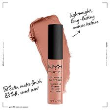 Nyx professional makeup soft matte metallic lip cream rome. Nyx Soft Matte Lip Cream Stockholm 1er Pack 1 X 8 Ml Amazon De Beauty
