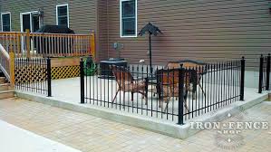 Wrought Iron Patio Fence Installation