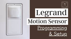 legrand motion sensor light switch