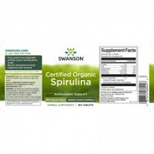 sw grns cert org spirulina 500 mg 180 t