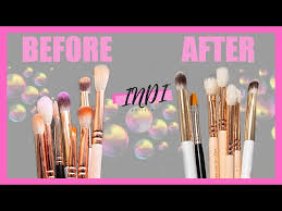how i clean my makeup brushes you