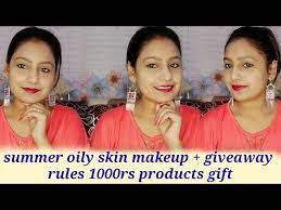 summer oily skin makeup
