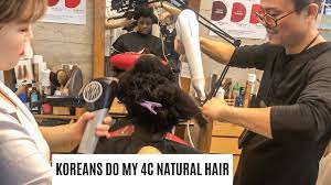 black gets hair done in korea