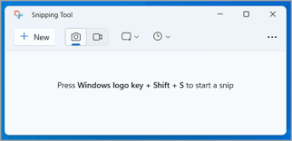 snipping tool to capture screenshots