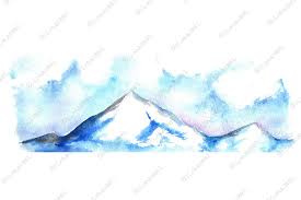 Download as svg vector, transparent png, eps or psd. Watercolor North Winter Ice Mountain Landscape Hand Drawn 680353 Illustrations Design Bundles