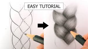 Another free still life for beginners step by step. How To Draw Realistic Braid Plait For Beginners Real Time Easy Tutorial Youtube
