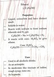 chemical properties of ethanol