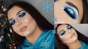 icy blue winter wonderland makeup