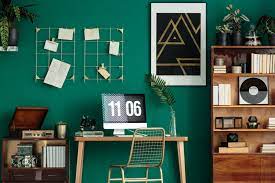 start decorating with emerald green