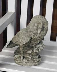 Tawny Owl Stone Ornament Garden