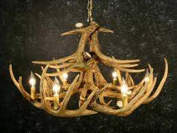 Cast Whitetail 12 Antler Chandelier Rustic Cabin Lighting Made In Usa For Sale Online Ebay