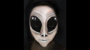 alien halloween scary makeup tutorial