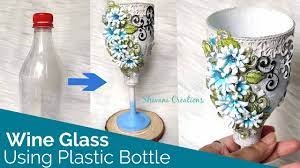 wine gl using waste plastic bottle