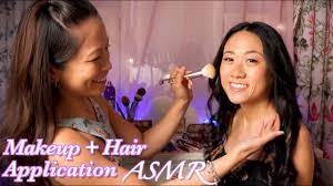 asmr relaxing makeup artist hair