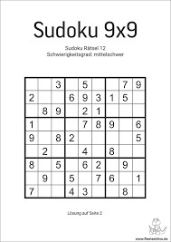 Ein einfaches sudoku online auf sudoku.com zu spielen hat den vorteil, dass es immer verfügbar ist und sie mit unterschiedlichen hilfreichen funktionalitäten spielen können. Sudoku Ratsel Zum Drucken Mittelschwer